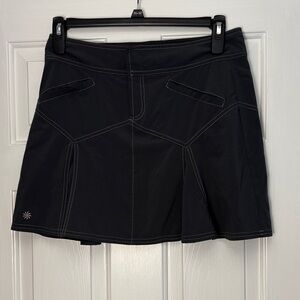 Athleta Charcoal Gray Mini Skirt with Stitch Detail